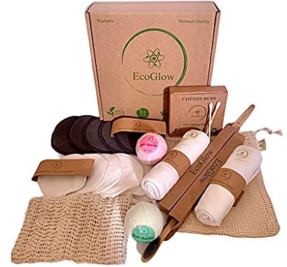 Eco Friendly Gift Set, Eco Friendly Gifts, Reusable Bamboo Make Up Remover and Care Gift Set, Reusable Makeup Pads,Vegan Friendly, Biodegradable Product, Gift Set for Women, Gifts for Her