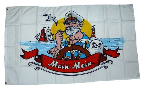 Fahne/Flagge Seemann Leuchtturm 90 x 150 cm
