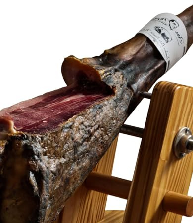 Jambon entier Serrano Grande Reserve Duroc - Affinage 24-30 mois - 8 kg avec support et couteau