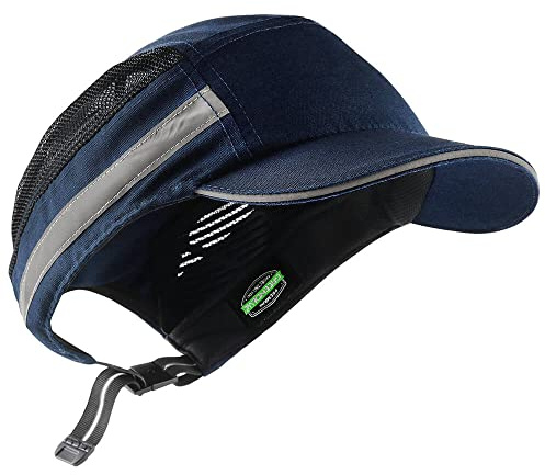 GREEN DEVIL Gorra de Seguridad con Tapa Protectora de plástico ABS rígida, Transpirable, Ligera, antichoque