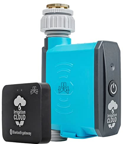FSA Bewässerungssteuerung mit Wifi Hub & App Steuerung per Alexa & Google Home, Automatische und zeitsparende Bewässerung Blau