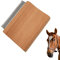 Horse Grooming Brushes, Pferde Massagekamm, Massagekamm für Pferde, Pferde Pferdebürsten, Groomer für Pferde, Fellpflege Massage Pferde, Geeignet für Pferde, Katzen, Hunde, 11cm (Holz)