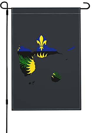 Carte Des Drapeaux De La Guadeloupe (Locale) Bruant Personnalisée Drapeau Pirate Renforcé Drapeau De Jardin Pour Manif Bar Jardin,70X102Cm