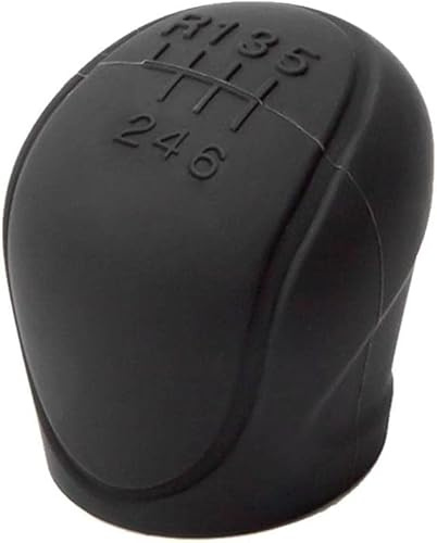 FOXZY Auto Schaltknaufe Abdeckung für Opel Adam/Agila/Ampera/Astra/Corsa/Insignia/Karl/Signum/Vectra, 6 Gang Auto Runde Weiche Silikon Anti-Rutsch-Hebel Schaltknauf Abdeckung,A Black