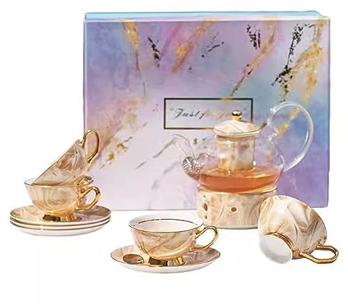 SCIAZA teiera Giapponese teiera marocchina teiera turcaSet teiera in Ceramica Stile Europeo, Confezione Regalo Set teiera casa teiera(Color:A,Size:)