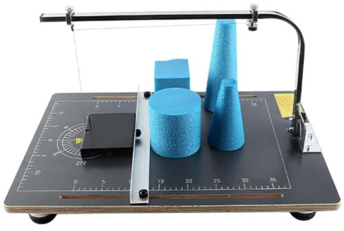 XLTEAM Tagliatrice da Tavolo per Schiuma, Taglierina Elettrica per Polistirolo a Filo Caldo, Banco da Lavoro 38 * 58 Cm, Temperatura Regolabile 50-300 ℃, per Tagliare, Formare, Scolpire Polistirolo