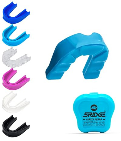 Mundschutz - Slim Fit Sport Mundschutz mit Etui - Zahnschutz zum Schutz beim Kontaktsport - Langlebiges Boxen, MMA, Judo, Karate, Rugby, Hockey, Fußball Mundschutz (Babyblau, Jugendliche unter 10)