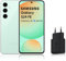 SAMSUNG GALAXY S24 FE, Smartphone Android 5G avec Galaxy AI, 128 Go, Chargeur secteur rapide 25W inclus, Smartphone déverrouillé, Vert d'eau, Version FR