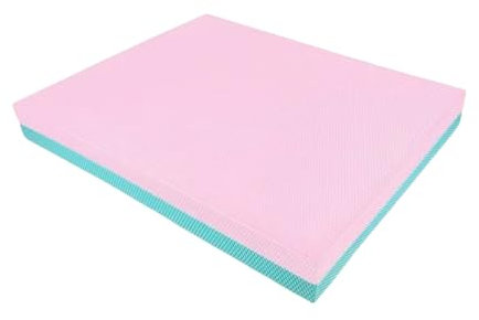 Stabilitätstrainer-Pad – Schaumstoffplatte Balance-Übungspad für Therapie, Yoga, Tanzen, Balance-Training, Pilates und Fitness (Grün-Rosa)