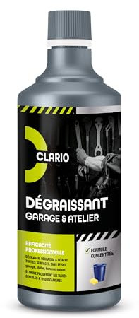 Dégraissant Huile & Hydrocarbures 1L – Nettoyant Dégraissant Mécanique & Garage – Produit Concentrée fabriqué en Europe