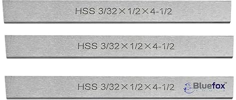 Lathe HSS Tool Bit Parting Off Blades Set of 3/32 x 1/2 x 4
