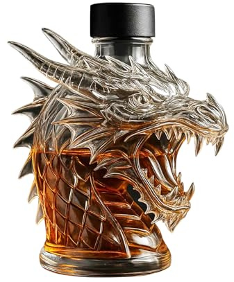 Whiskey Decanter - Dragon Decanter,Funny Liquor Novelty Container for Men Home Tasting Beer Father's Day Wedding Bachelor Event Collector