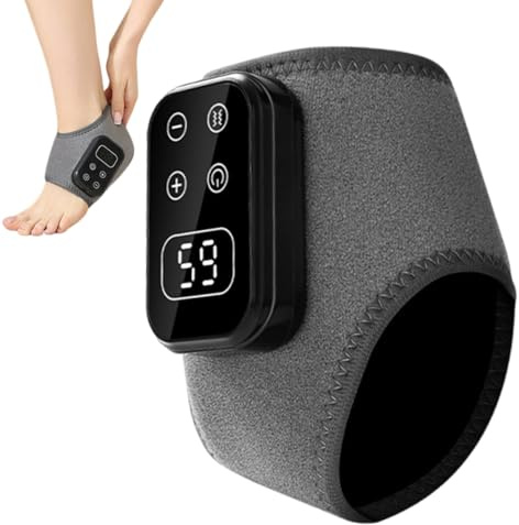 Knöchel Massagegerät Elektrischer Wärmewickel mit 5 Gängen | Thermischer Knöchelwickel Für Männer Frauen Senioren Zur Fußpflege Und Täglicher Komfort Sowie Für Geburtstag Zuhause