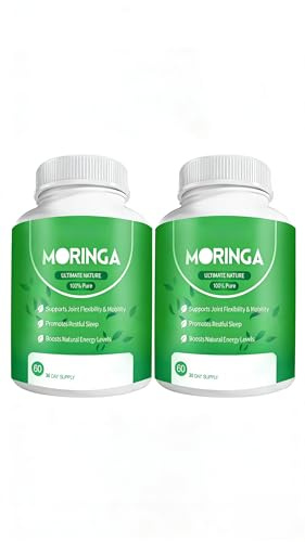 Ekologisk Moringa - ger stabil, naturlig energi som gör att man känner sig mer energisk på ett mildt sätt.,2pcs
