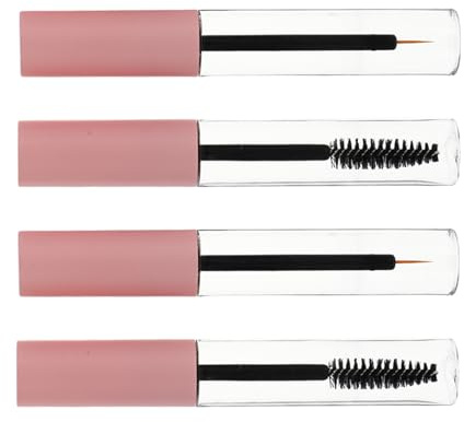 FOMIYES 4Pcs Empty Mascara Tube Shadow Tip Liner Bottles 4.13X0.67X0.67In Body Design Convenient to Carry and Store Makeup Tool for Daily Makeup Use Random Color