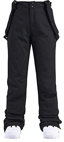 Figdews Skihose Damen Wasserdicht Schneehose Wasserdicht Thermo Gefüttert Hosenträgerhose mit Verstellbarer Latzhose Outdoorhose Winddicht Snowboardhose Winter Mode Softshellhose Leicht Schneeanzug
