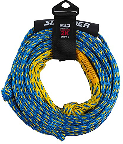 Swonder 2-Section Tow Ropes for Tubing, 1-2 Rider 60FT Ropes for Towable Tubes