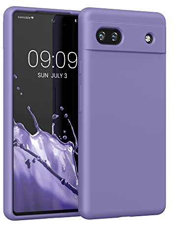 kwmobile Handyhülle für Google Pixel 6a Hülle, für Pixel 6a Case - Hülle Silikon - kabelloses Laden - Veilchen Lila