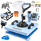 Lya Vinyl 38.1cm x 38.1cm Transferpresse Hitzepresse Maschine - 7 in 1 mit Swing-Away-Funktion. Geeignet für Sublimation, T-Shirts, Hüte, Kappen, Becher und Teller.