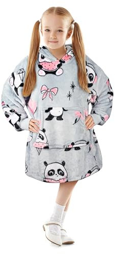 Catalonia Classy Couverture à capuche pour enfants - Sweat à capuche surdimensionné - En polaire douillette - Pour filles et garçons - Couverture portable - Sherpa moelleux - Géant sweat à capuche