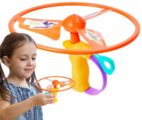 Juguetes Volantes con Disco de Aire Giratorio, Juguete Volante Rotación, Juguete de Platillo Volante - y Juguetes Discos para, Spinner educativo con Platillo Casco para Juegos de Juegos