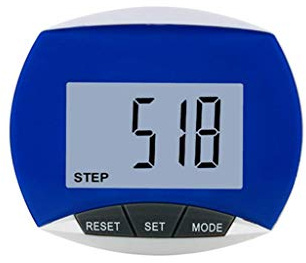 THINCAN LCD Digitaler Schrittzähler Laufstufe Kalorienzähler Fitness 0~99999 Stufen 0~999.99 Für Frauen Männer