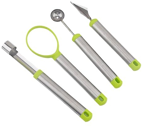OUNONA 1 Set Kit Scavatori per Frutta Strumenti per Intagliare Scavino per Palline Inossidabile e Facile Pulizia Design Ergonomico per Frutta e Dessert
