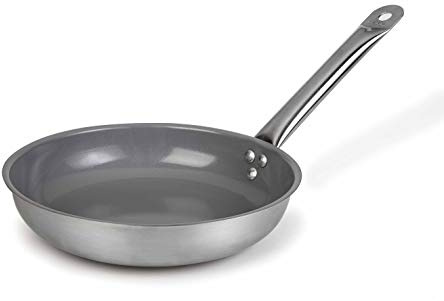 LACOR 51720 - Sartén Chef Acero Inoxidable Ceramica 20 cm - Uso Profesional | En acero inoxidable, para dorar, freír y saltear a diario; ideal para cocina profesional y uso diario en casa, muy práctico