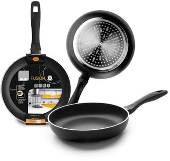 IBILI 450022 Fusion-Padella in alluminio/acciaio Inox, 22 cm