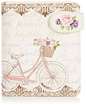 Shag Wear Portemonnaie Geldbörse Damen Mädchen Bifold Paris Bike Purple