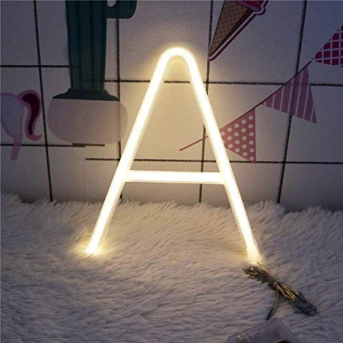 Ulalaza Neon Buchstaben Licht Alphabet Lampe Dekor Batterie oder USB betrieben Bar Sign Wanddekoration