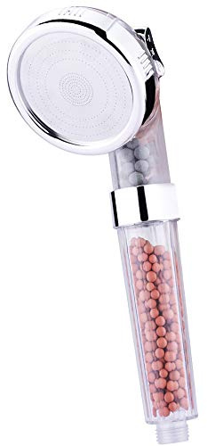 Aquasavior Pommeau Douche Anti Calcaire, Douchette Salle de Bain Haute Pression, Économiseur d’Eau. Pomme Douche Filtre Eau Ionique. 3 Modes Eco, Spa, Massage