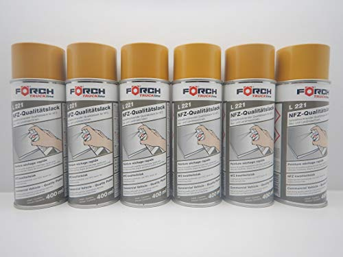 FORCH Caterpillar GELB Bagger BAUMASCHINE Lack LACKSPRAY Spray SPRAYDOSE 400ML (6)