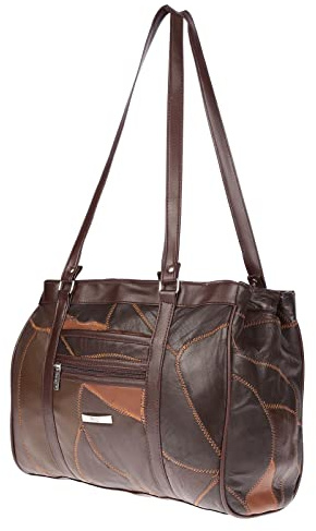 Christian Wippermann Große echt Leder Damen Shopper Schultertasche Umhängetasche Tasche