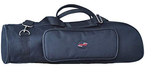 Bolsa de transporte profesional para trompeta 600D, resistente al agua, tela Oxford, suave, acolchada, con correa ajustable para el hombro, 4 colores, negro