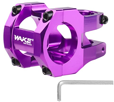 CYSKY 31.8 Vorbau 35mm 45mm MTB Vorbau Mountainbike Vorbau Riser Lenker Kurzer Vorbau für die meisten Rennrad Vorbau, MTB Vorbau, BMX Vorbau, Fahrrad Vorbau (35mm, Violett)