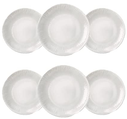 JUANIO Juego de Mesa, Servicio de 6 Platos hondos de vidrio - Ø 20 cm