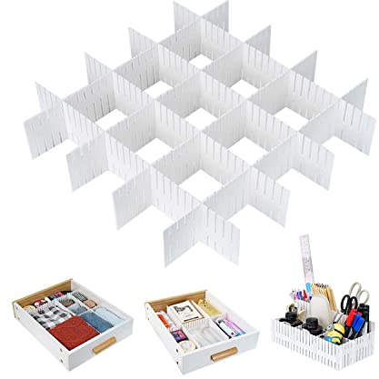 Avilia Divisore per Cassetti 49,5x10cm - Set di 6 Pezzi: Ottimizza l'Organizzazione dei Tuoi Cassetti con questi Divisori Pratici