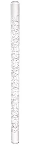 sourcing map Acryl Geprägt Nudelholz 6.3 Herz 3D Muster Acryl Antihaft Rollen Fondant Prägung Lehm Nudelholz Strukturiert für Backen Keksteig Lehmteig