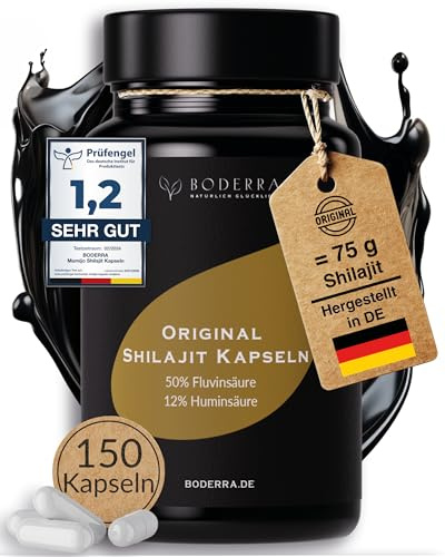Original Mumijo Shilajit Kapseln, Hochdosiert 50.000mg / Tag (50:1 Extrakt) | 50% Fulvinsäure & 12% Huminsäure - Shilajit original, Vegan & Laborgeprüft in Deutschland - aus dem Himalaya