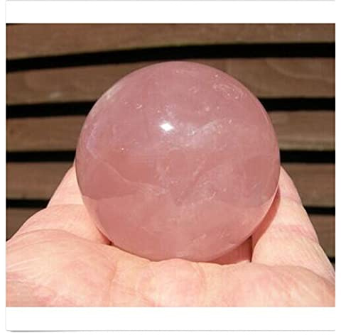 BIANMTSW Esfera de Cristal Rosa Espécimen Natural Bola de Cuarzo Rosa Piedra de Cristal Natural Decoración del hogar Inicio Colecciones