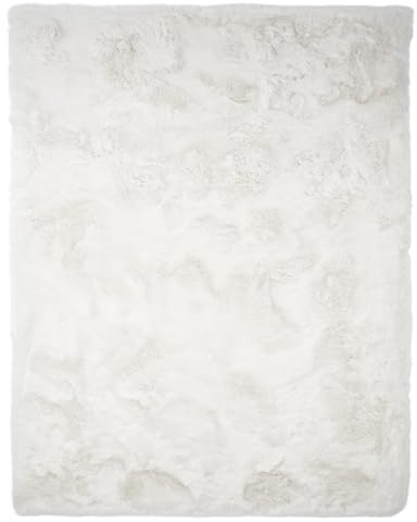 Consilio Concept Heaven Fellteppich 160x230 Ivory Teppich Supersoft 50 mm Höhe Soft weich Hasenfell Imitat weiß Creme Elfenbein Wohnzimmerteppich Kinderzimmerteppich Küchenteppich Flurteppich