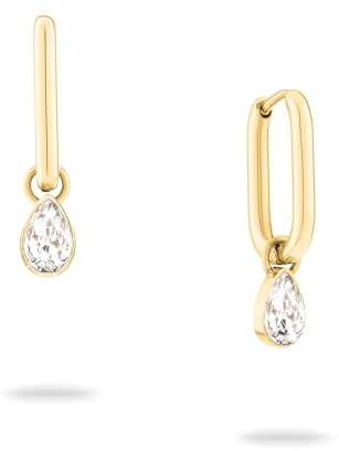 ECHTZEIT Ohrringe für Damen in verschiedenen Ausführungen, Schmuck für Damen aus Edelstahl in strahlendem Glanz