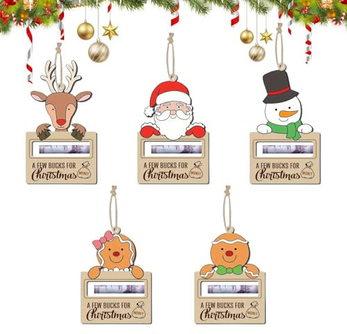 Christmas Money Holder, Unique Money Clip, Wooden Money Holder, Christmas Money Holder Decoration, Christmas Tree Pendant, Christmas Greeting Money Holder, Christmas Holder, Money Clip Decoration