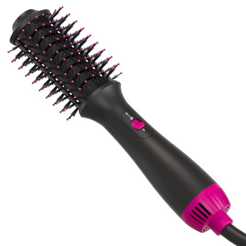 Vizgifin Hair Dryer Brush, Two in One Hot Air Brush, One-Step Hot Air Stylers and Volumizer, Lightweight Heated Hairdryer for Drying Straightening Curling Volumizing Hair