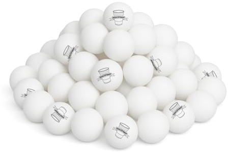 RedCupShop® Beer Pong Bälle (100 Stück) - Hochwertige Beerpong Bälle | Perfekt für das Partyspiel Bier Pong | Tischtennisbälle | Offizielle Wettkampfqualität | Bierpong Zubehör