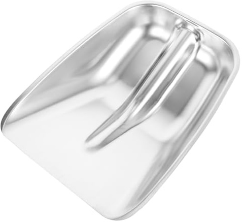 DECOMELODY Pelle à Neige INOX Portable Petite Pelle à Poussière Acier Inoxydable pour Voiture Maison et Extérieur