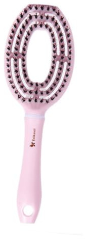 Homoyoyo Pettine Massaggiatore in Plastica Rosa per Chioma Funzione Massaggio Cute e Stimolazione Circolazione per Uso Domestico e Salone
