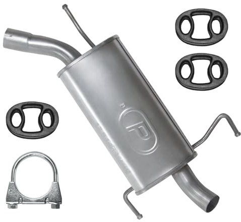 POLMOstrow Auspuff für Opel Corsa 3 III C 2003-2006 | Endtopf, Motoren: 1.7 CDTI | Fließheck