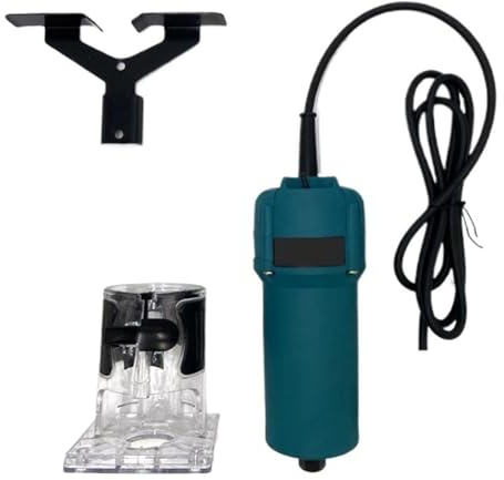 800 W Elektrischer Holzschneider, Holzfräser, Laminatschneider, Professionelle Schlitz-, Trimm- Und Nutmaschine, 30.000 U/min Leistungsstark(Blue)
